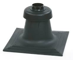 Schoorsteenopstand met vlakke plaat (40 x 40cm) diam 60