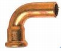 Aquagas pressbocht koper 15 x 15 MF 90°