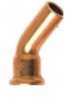 Presse cuivre coude 28 x 28 mf 45°