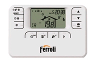 Ferroli thermostat d'ambiance programmable Romeo W RF