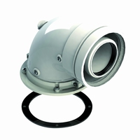 Rookgasadapter elleboog 60/100 voor RRT + alpha